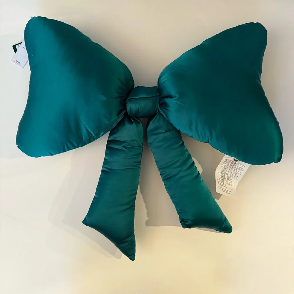 Urban Outfitters Big Bow Satin Throw Pillow